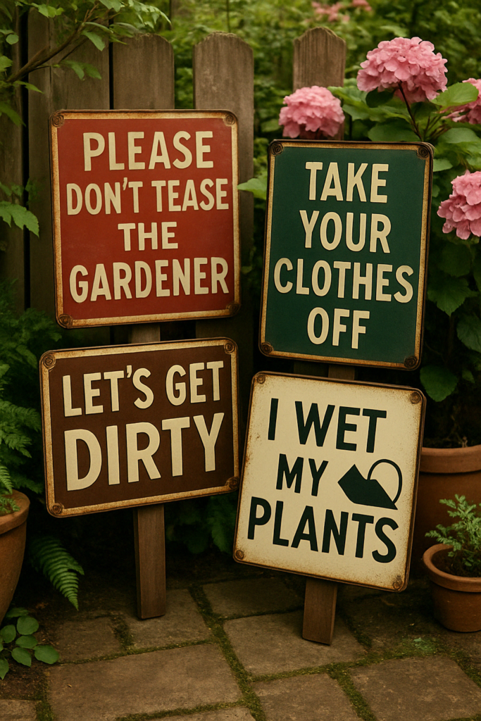 Metal Signs with Provocative Messages